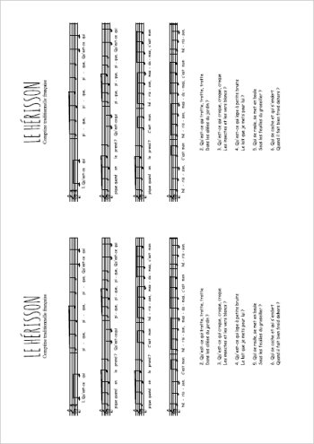 Le hérisson Partition gratuite